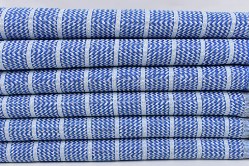 Organic towel, Handmade Gift, Travel Towel, Beach Wedding Favor, 70x40 Cotton Striped Towel, Bachelorette Party Gift, Personalized Gift For Her - 2