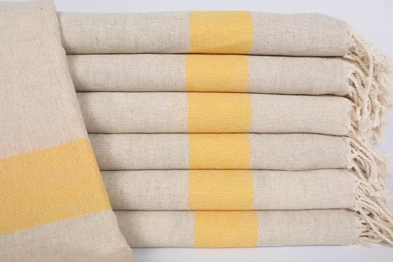 Wedding Anniversary Gift, 70x36 Linen Striped Towel, Lightweight towel, Friends Beach Towel, Handmade Gift, Bridesmaid Gifts, Wedding Favors