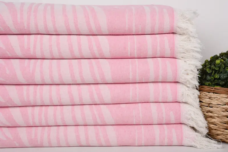 Scarf Towel, Wedding Gifts Towel, Beach Towel Bulk, Peshtemal Towel, Wedding Gift For Bride, Luxury Beach Towel, 70x40 Cotton Floral Design Towel - 3