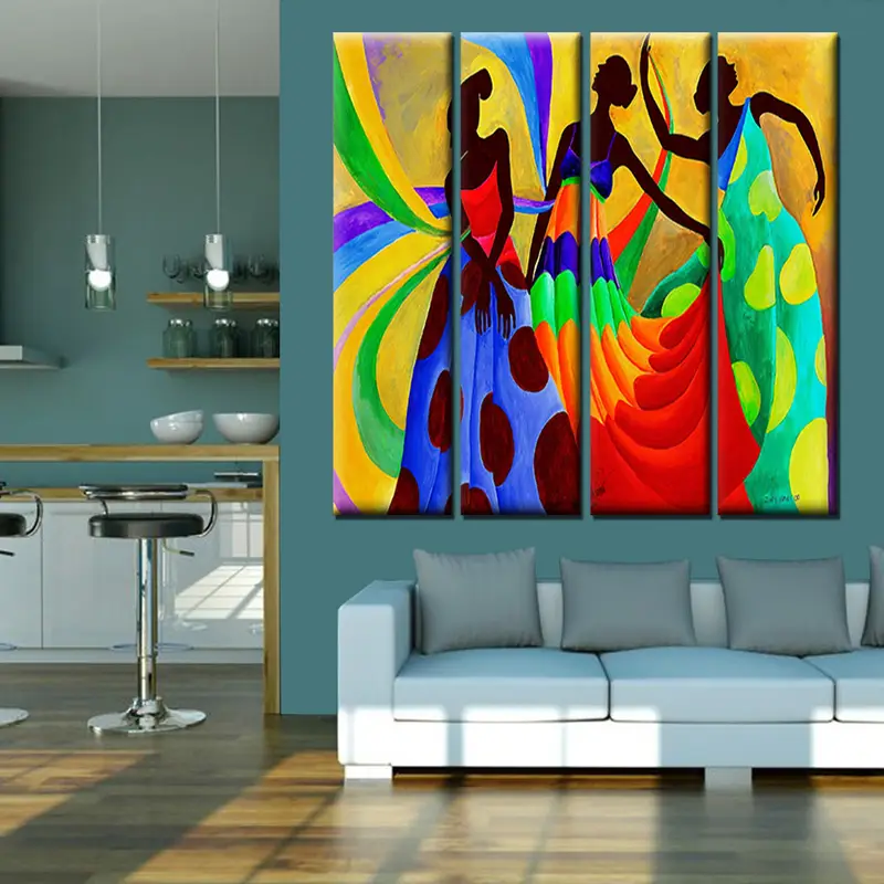 African Canvas Art, Ethnic Canvas, African Wall Art, South African Art, Large Canvas Print, African Dancer Art, Colorful African Canvas, - 2