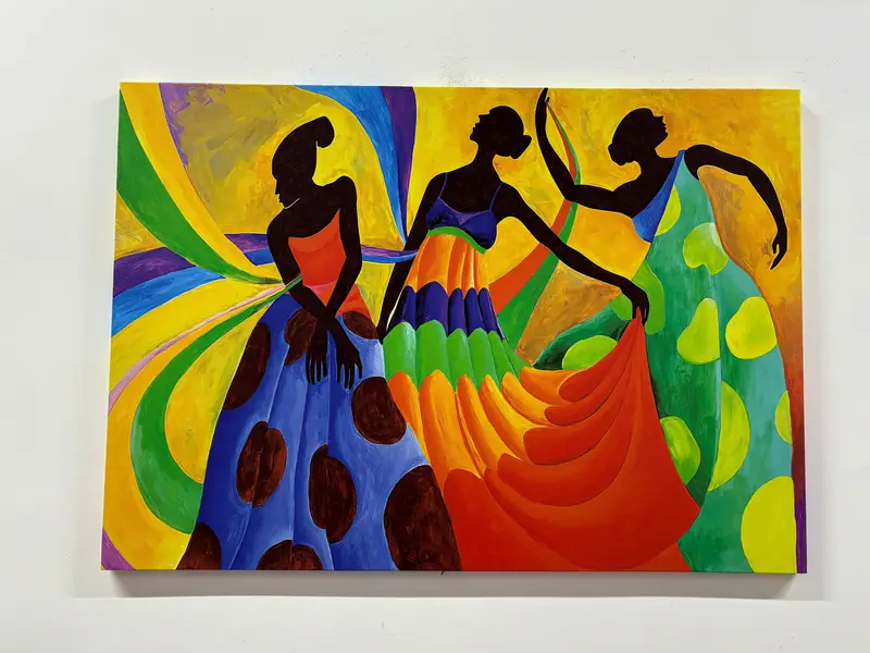 African Canvas Art, Ethnic Canvas, African Wall Art, South African Art, Large Canvas Print, African Dancer Art, Colorful African Canvas, - 8