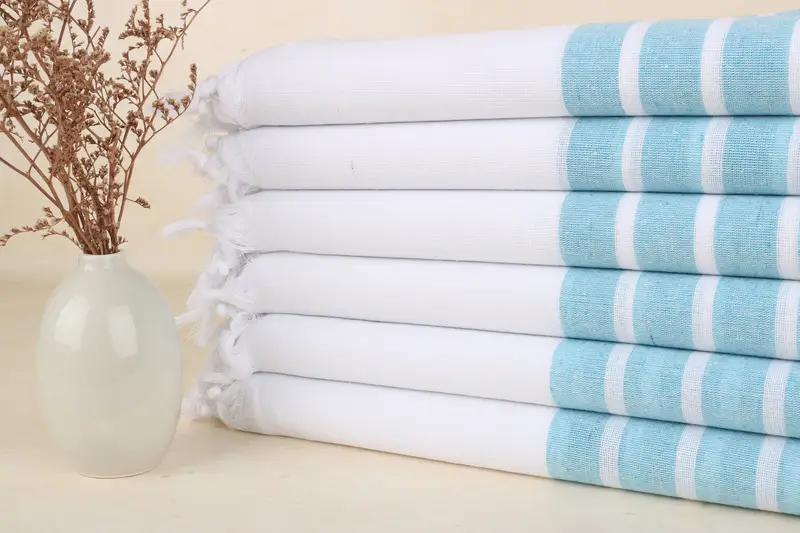 Gift For Her, Turkish Beach Towel Monogram, Gym Towel, 70x40 Cotton Striped Towel, Turkish Towel Beach, Bachelorette Party Gift, Bridal Shower Favor - 1
