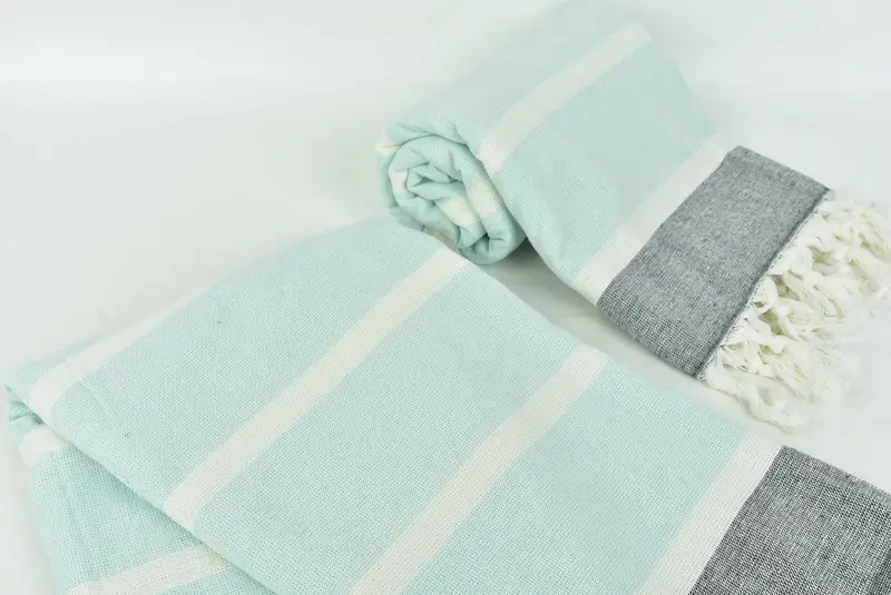 64x40 Cotton Striped Towel, Bridal Shower Gifts, Best Friend Gift, Beach Wedding Favor, Monogrammed Beach Towel, Hammam Towel USA, Turkish towel - 7