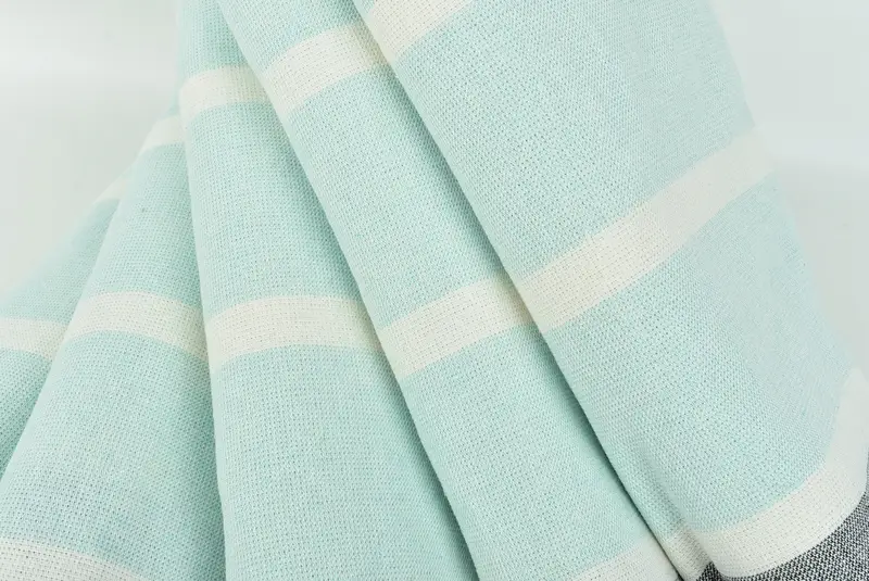 64x40 Cotton Striped Towel, Bridal Shower Gifts, Best Friend Gift, Beach Wedding Favor, Monogrammed Beach Towel, Hammam Towel USA, Turkish towel - 5