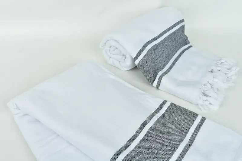 Merry Christmas Gifts, Personalized Towel, Bachelor Gifts, Monogram Towels, Housewarming Gift, 64x36 Cotton Striped Terry Towel, Sand-free towel - 7