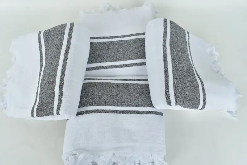Merry Christmas Gifts, Personalized Towel, Bachelor Gifts, Monogram Towels, Housewarming Gift, 64x36 Cotton Striped Terry Towel, Sand-free towel - 6