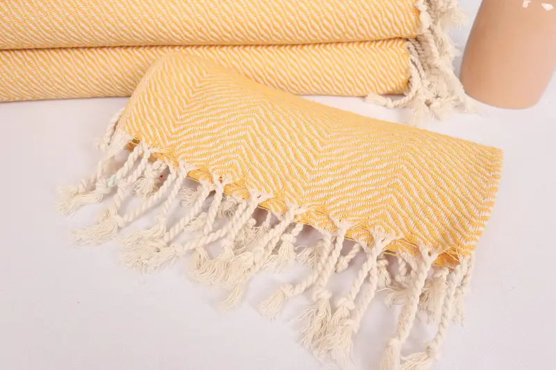 Monogram Hand Towel, Bridesmaid Gifts, 40x20 Cotton Chevron Towel, First Wedding Anniversary Gift, Gift For Coworker, Turkish Towel Hand Towel - 4