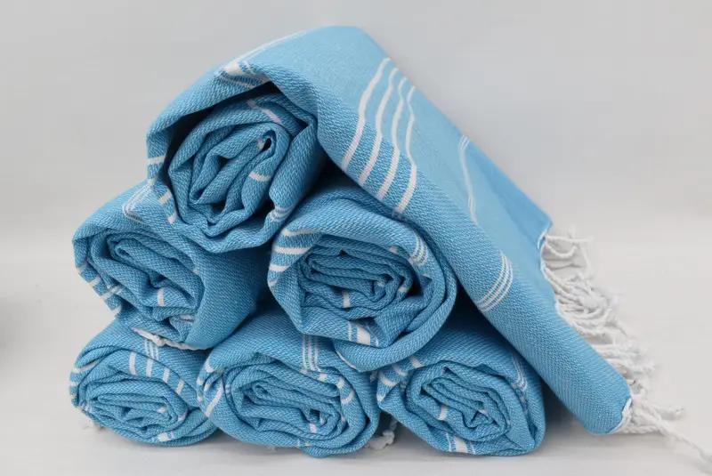 70x40 Cotton Striped Towel, Bachelorette Party Gifts For Bride, Fouta towel, Embroidered Towel, Baby Boy Gift, Sand-resistant towel - 8