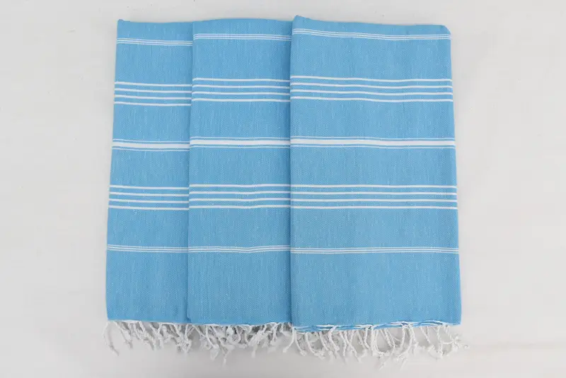 70x40 Cotton Striped Towel, Bachelorette Party Gifts For Bride, Fouta towel, Embroidered Towel, Baby Boy Gift, Sand-resistant towel - 3