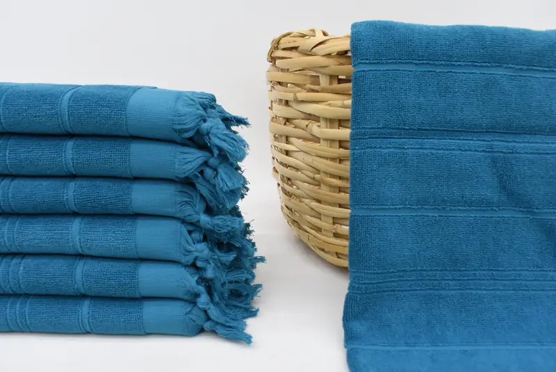 Badezimmertücher, monogrammiertes türkisches Handtuch, Hochzeitsgeschenke Handtuch, 40x18 Baumwollgestreifte Terry -Handtuch, personalisiertes Geschirrtuch, monogrammiertes Handtuch - 1