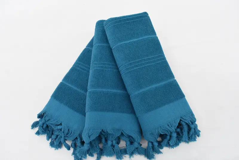 Badezimmertücher, monogrammiertes türkisches Handtuch, Hochzeitsgeschenke Handtuch, 40x18 Baumwollgestreifte Terry -Handtuch, personalisiertes Geschirrtuch, monogrammiertes Handtuch - 3
