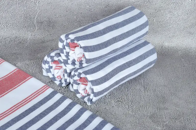 Personalized Gift For Her, First Wedding Anniversary Gift, 70x40 Cotton Striped Towel, Personalized Gift, Organic towel, Bachelorette Gifts - 8