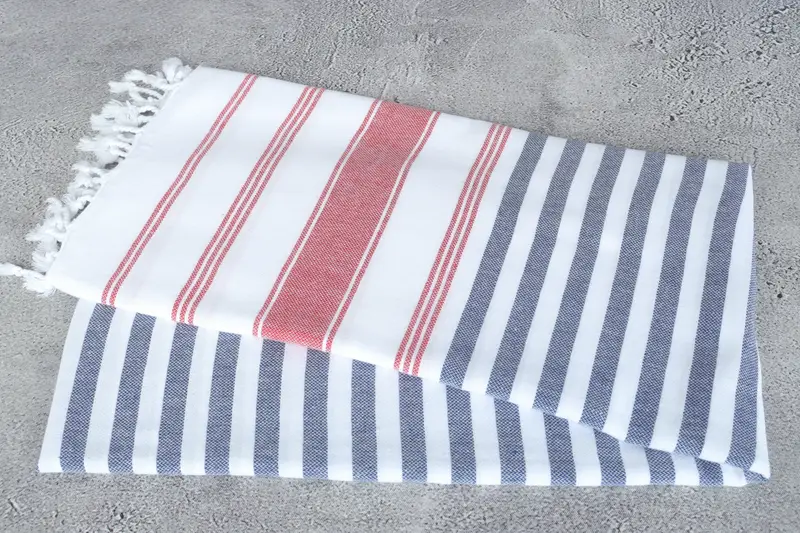 Personalized Gift For Her, First Wedding Anniversary Gift, 70x40 Cotton Striped Towel, Personalized Gift, Organic towel, Bachelorette Gifts - 6