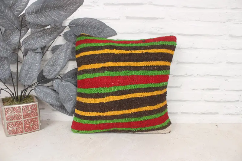 Pattern Throw Pillow Case, 14x14 Red Cushion Case, Home Decor Pillow, Outdoor Bolster Pillow Case, Interior Designer Pillow, Pillow, Pillow for Sofa - 1