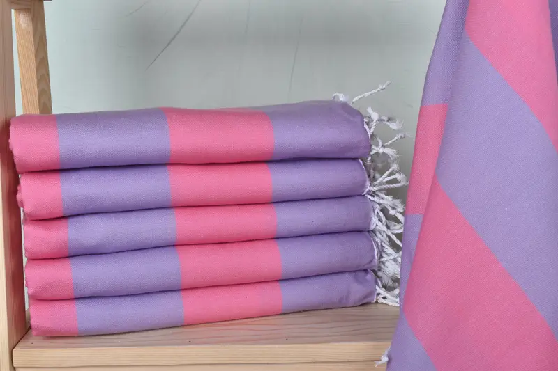 70x40 Cotton Striped Towel, Wedding Gift For Bride, Yoga Towel, Unique Wedding Gift, Sand-free towel, Personalized Bridesmaid Gift, Bridesmaid Gift - 1