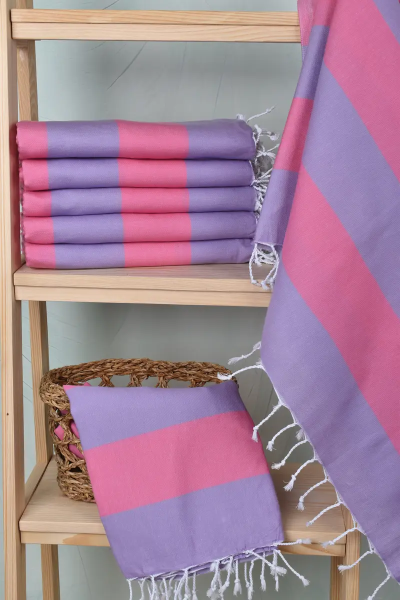 70x40 Cotton Striped Towel, Wedding Gift For Bride, Yoga Towel, Unique Wedding Gift, Sand-free towel, Personalized Bridesmaid Gift, Bridesmaid Gift - 3