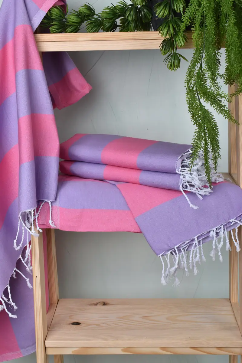 70x40 Cotton Striped Towel, Wedding Gift For Bride, Yoga Towel, Unique Wedding Gift, Sand-free towel, Personalized Bridesmaid Gift, Bridesmaid Gift - 6