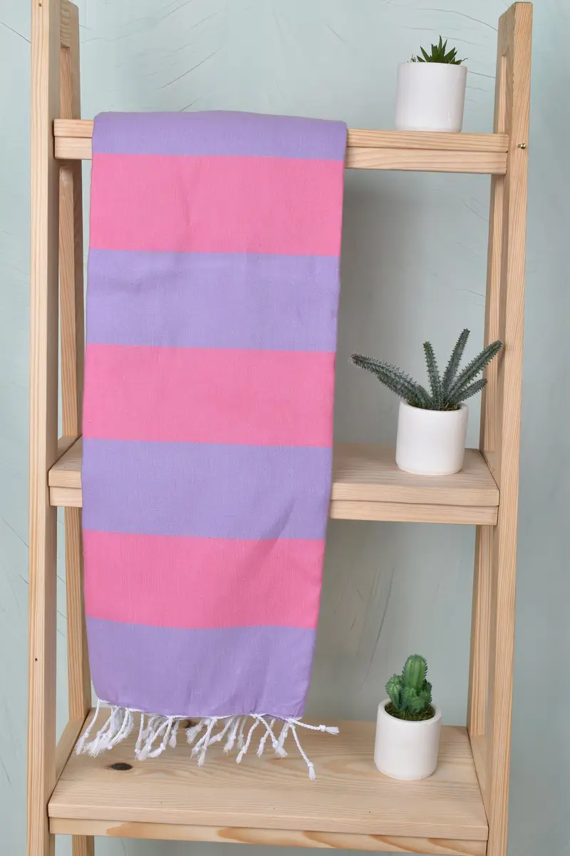 70x40 Cotton Striped Towel, Wedding Gift For Bride, Yoga Towel, Unique Wedding Gift, Sand-free towel, Personalized Bridesmaid Gift, Bridesmaid Gift - 8