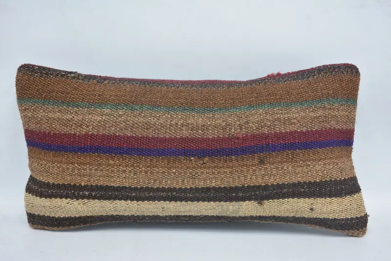 Home Decor Pillow, Chair Pillow, Cushion Cover, 8x16 Brown Pillow Case, Customized Pillow, Turkish Pillow, Farmhouse Cushion Cover, Vintage Pillow - 1