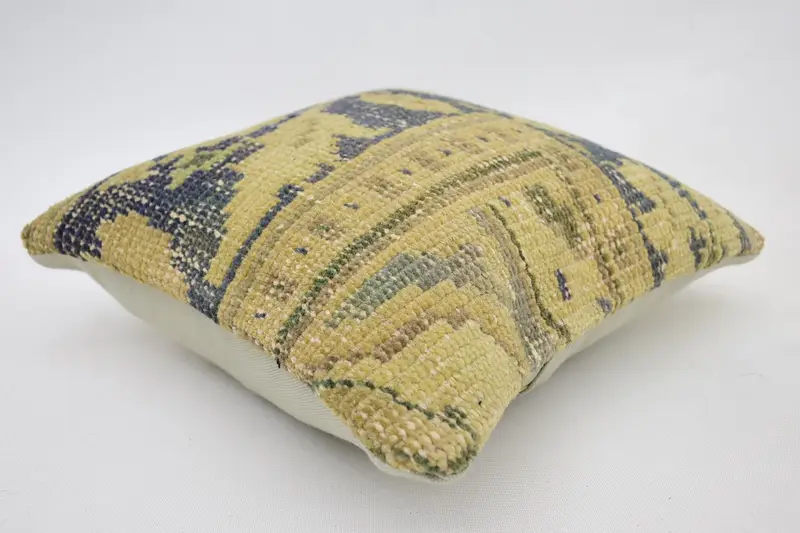 Pillow Cover, Natural Cushion Cover, 12x12 Beige Pillow Cover, Interior Designer Pillow, Vintage Pillow, Turkish Pillow, Bolster Pillow Sham - 6