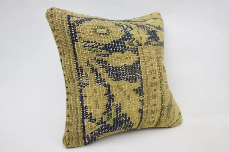 Pillow Cover, Natural Cushion Cover, 12x12 Beige Pillow Cover, Interior Designer Pillow, Vintage Pillow, Turkish Pillow, Bolster Pillow Sham - 2