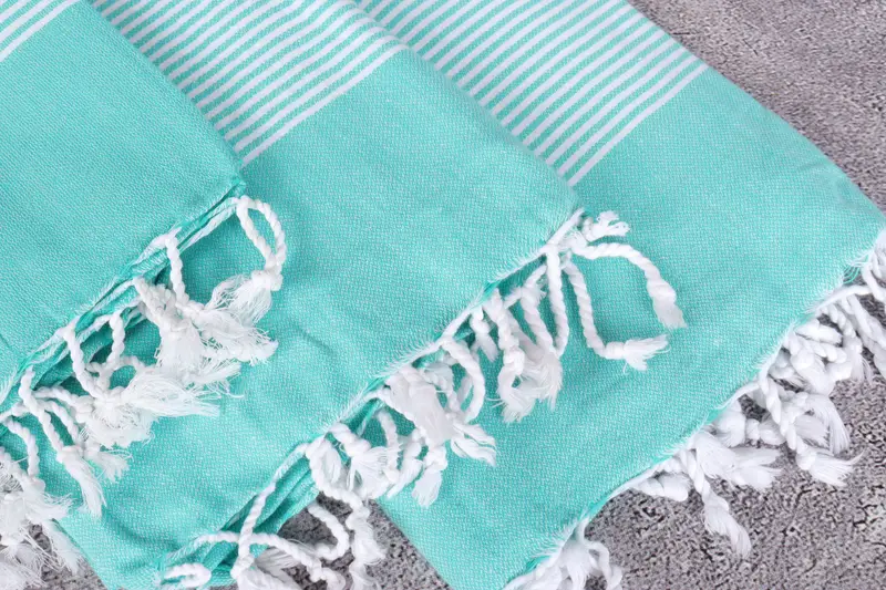 Bridesmaid Gift Towel, Holiday Towel, 70x40 Cotton Striped Towel, Bachelorette Party Favors, Valentines Day Gift Idea, Sand-resistant towel - 5