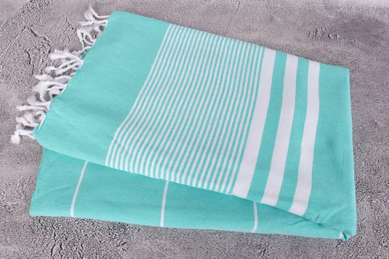Bridesmaid Gift Towel, Holiday Towel, 70x40 Cotton Striped Towel, Bachelorette Party Favors, Valentines Day Gift Idea, Sand-resistant towel - 6