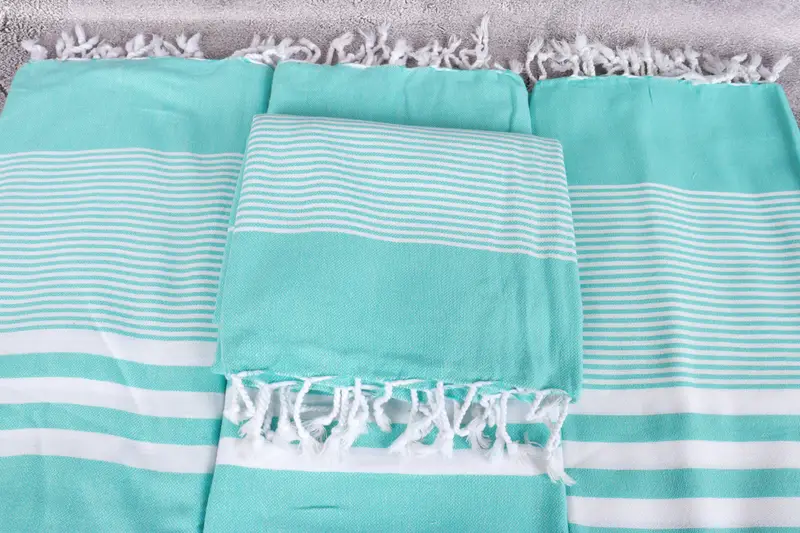 Bridesmaid Gift Towel, Holiday Towel, 70x40 Cotton Striped Towel, Bachelorette Party Favors, Valentines Day Gift Idea, Sand-resistant towel - 4