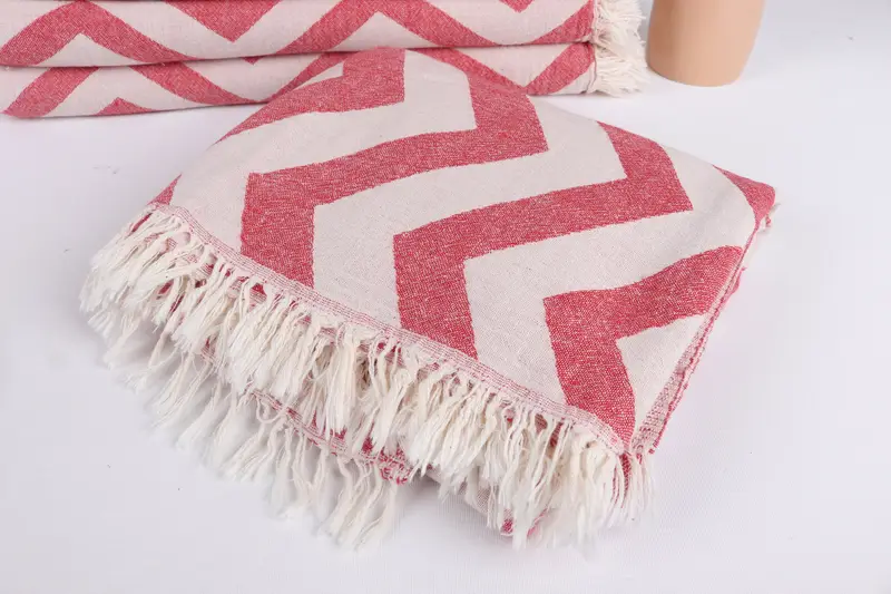 Gift For Wedding Day, Quick-dry peshtemal, 70x40 Cotton Zigzag Design Towel, Bachelor Towel, Xmas Gifts, Monogram Turkish Towel, Wedding Favors - 6