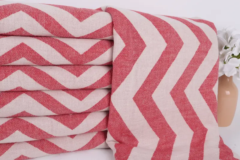 Gift For Wedding Day, Quick-dry peshtemal, 70x40 Cotton Zigzag Design Towel, Bachelor Towel, Xmas Gifts, Monogram Turkish Towel, Wedding Favors - 3
