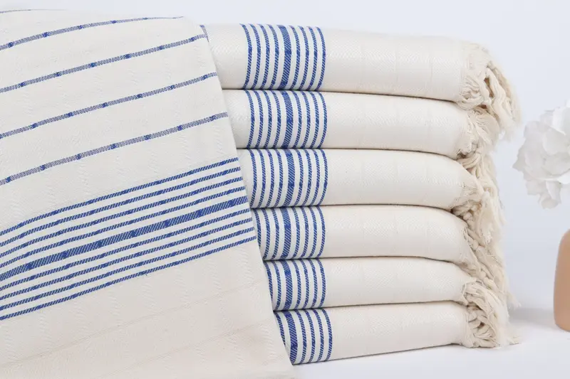 Turkish bath towel, 70x40 Cotton Striped Towel, Large Turkish Towel, Beach towel, Gift Boxes Towel, Best spa Turkish towel for luxury home decor - 1