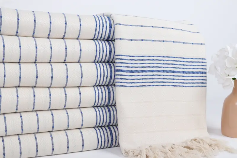 Turkish bath towel, 70x40 Cotton Striped Towel, Large Turkish Towel, Beach towel, Gift Boxes Towel, Best spa Turkish towel for luxury home decor - 2