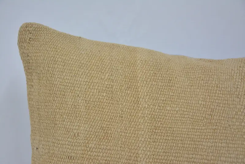Comfy Throw Cushion Cover, Pillow for Sofa, Pillow, Kilim Pillow, Kilim Cushion Sham, Pet Pillow, Garden Cushion Case, 16x24 Beige Cushion - 2
