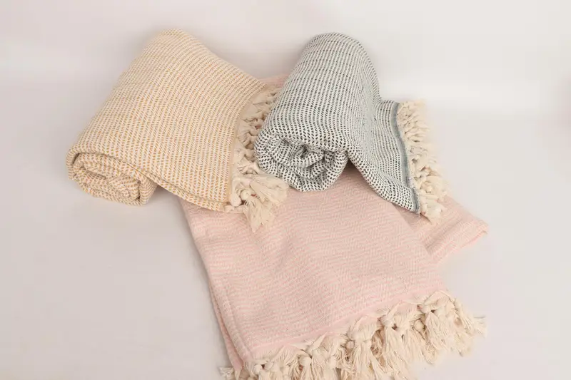92x76 Cotton Geometric Towel, Housewarming Gift, Gift For Him, Wedding Favors, Wedding Anniversary Gift, Turkish Beach Blanket, Turkish Blanket - 4