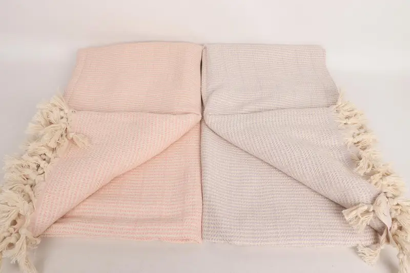 92x76 Cotton Geometric Towel, Housewarming Gift, Gift For Him, Wedding Favors, Wedding Anniversary Gift, Turkish Beach Blanket, Turkish Blanket - 5
