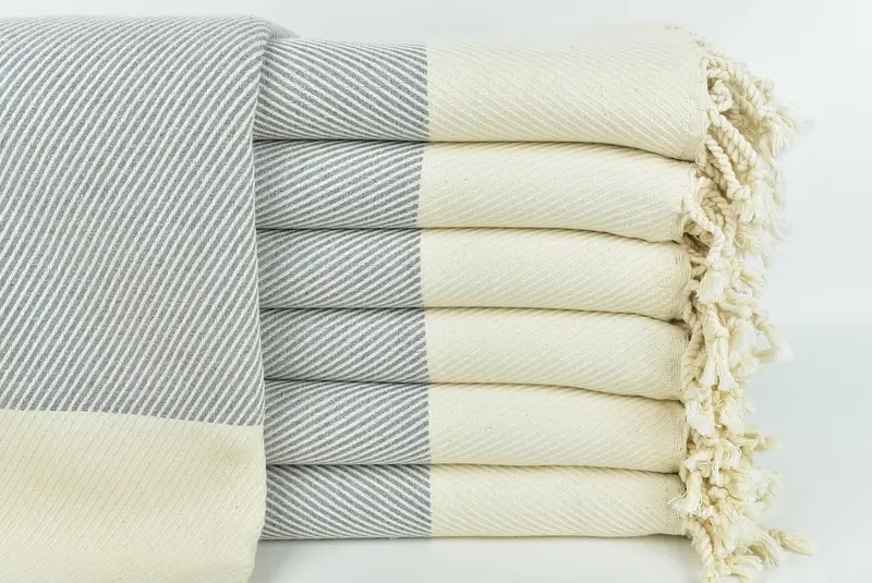 Best Wedding Gift, 70x40 Cotton Striped Towel, Embroidery Towels, Personalized Gifts, Bachelorette Party Decorations, Bachelorette Party Favors - 1