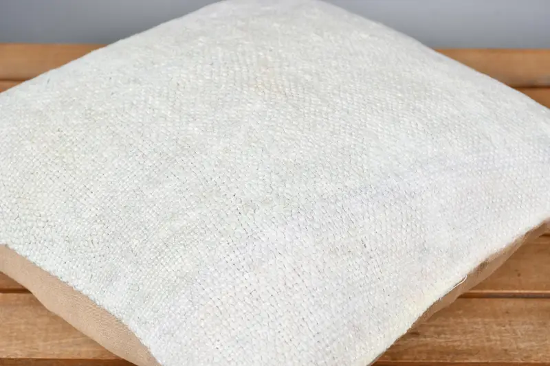 14x14 Beige Cushion Case, Toss Pillow Sham, Handmade Kilim Cushion, Vintage Kilim Pillow, Pillow, Vintage Pillow, Bright Pillow Sham - 3