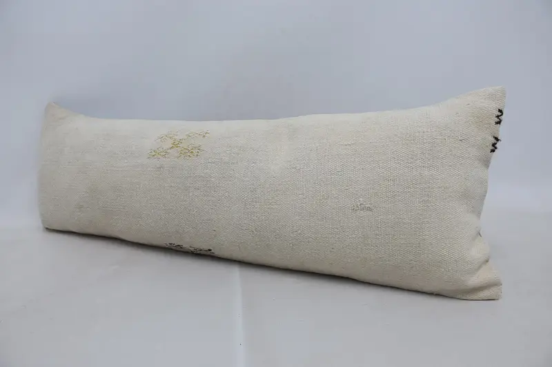 12x36 White Cushion Cover, Vintage Kilim Throw Pillow, Kilim Rug Cushion, Wholesale Pillow Sham, Boho Pillow, Pillow Cover, Interior Designer Pillow - 4