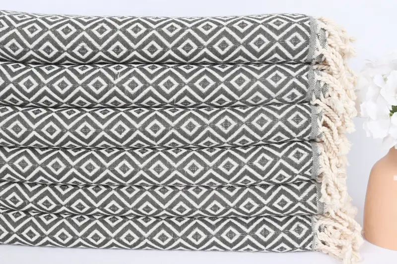 Best Beach Towel, Boyfriend Christmas Gift, 70x40 Cotton Diamond Towel, Bachelor Bachelorette Party Favors, Spa Gift Towel, Organic Turkish towel - 3