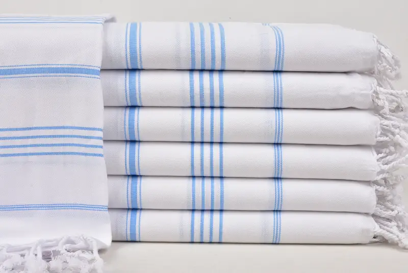 Turkish beach towel with fringe, Personalized Turkish Towel, Bridesmaid Gifts, Luxury towel, 70x40 Cotton Striped Towel, Bachelorette Favor - 1