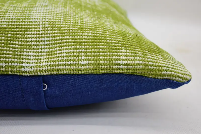 Indoor Cushion Cover, Ikat Cushion, Custom Pillow Cover, 16x24 Green Cushion Case, Pillow Cover, Boho Pillow, Home Decor Pillow, Throw Kilim Pillow - 5
