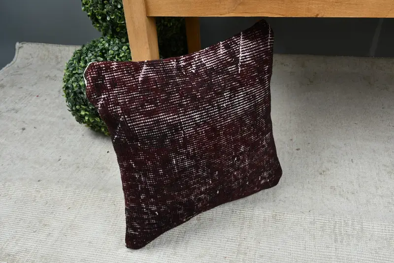 Home Decor Pillow, Turkish Pillow, Retro Throw Cushion Case, 14x14 Black Cushion Cover, Pillow Case, Outdoor Patio Cushion, Boho Pillow Sham Cover - 7