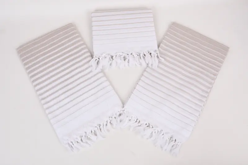 Bridal Shower Favor, Turkish Towel USA, Bachelorette Towel, 70x40 Cotton Striped Towel, Best Wedding Gift, Organic towel, Bridesmaid Gift Towel - 6