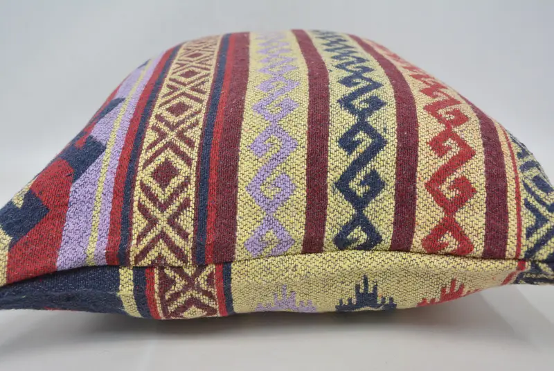 Pillow Sham, Floor Pillow Sham, Tribal Pillow Sham, 20x28 Blue Pillow Cover, Gift Pillow, Vintage Pillow, Kilim Cushion Sham - 5