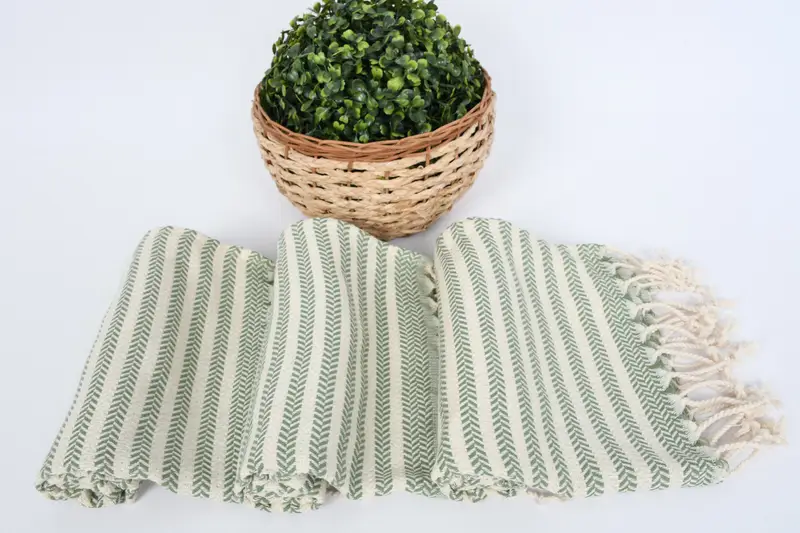 40x18 Cotton Chevron Towel, Bathroom Towels, Personalized Bridesmaid Gift, Personalized Dish Towel, Summer Gift, Personalized Kitchen Towel - 8