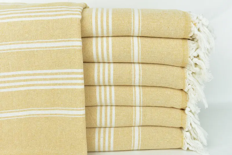 Lightweight Turkish towel, Thin towel, Pool Towels, 70x40 Cotton Striped Towel, Bachelor Party Favors, Handmade Gift, Custom Wedding Towel - 1