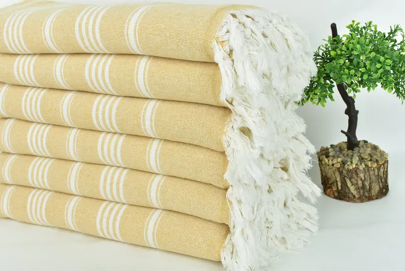 Lightweight Turkish towel, Thin towel, Pool Towels, 70x40 Cotton Striped Towel, Bachelor Party Favors, Handmade Gift, Custom Wedding Towel - 3