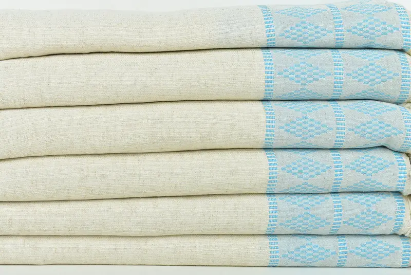 100x88 Linen Kilim Design Towel, Large Beach Towel Personalized, Personalized Gifts, Throw Blankets, Custom Blanket, Woven Throw Blanket - 2