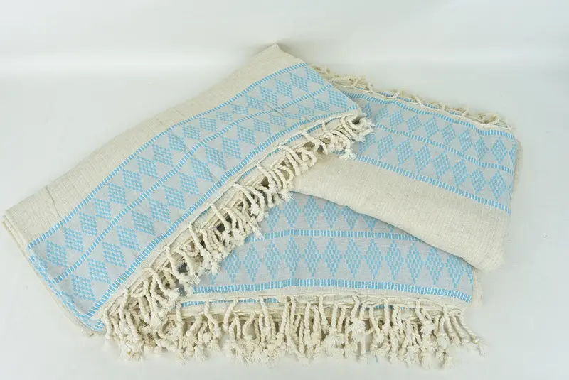 100x88 Linen Kilim Design Towel, Large Beach Towel Personalized, Personalized Gifts, Throw Blankets, Custom Blanket, Woven Throw Blanket - 6