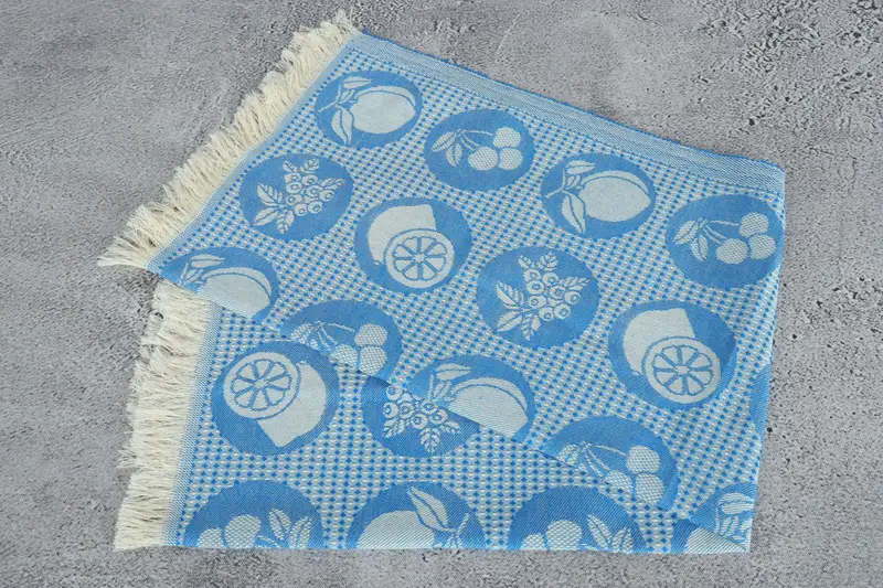 Turkish Tea Towel, 28x20 Cotton Fruits Patterned Towel, Small Bath Towels, Monogram Kitchen Towel, Hand Size Towels, Handmade Gift, Embroidery Towel - 7